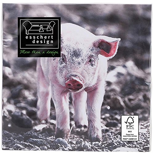 Algopix Similar Product 6 - Esschert Design TP180 Pig Napkins