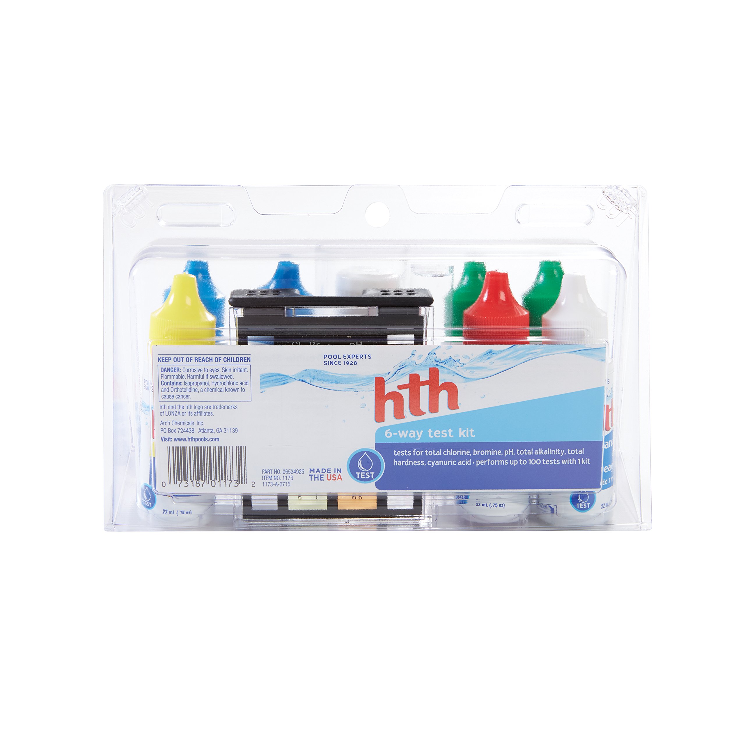 Algopix Similar Product 9 - HTH 1173 6Way Test Kit Swimming Pool