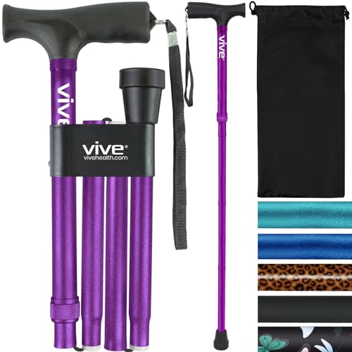 Algopix Similar Product 11 - Vive Folding Cane  Foldable Walking