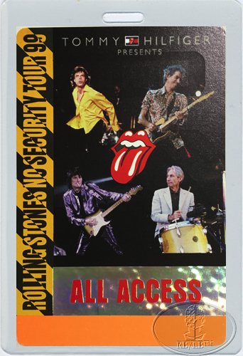 Algopix Similar Product 6 - ROLLING STONES 1999 Laminated Backstage