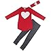 Algopix Similar Product 18 - Jastore Kids Girl Cute 2PCS Heart