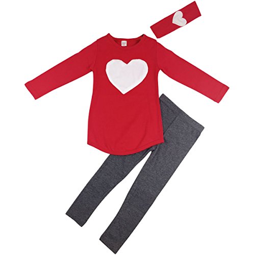 Algopix Similar Product 6 - Jastore Kids Girl Cute 2PCS Heart