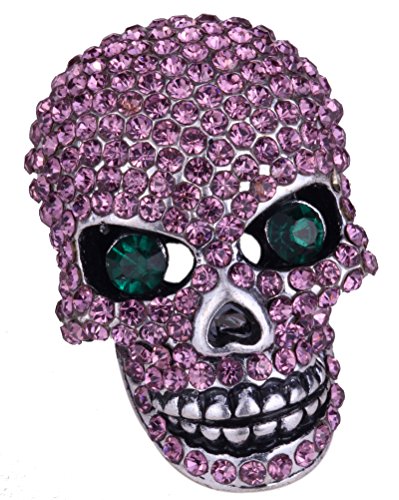 Algopix Similar Product 16 - YACQ Womens Skull Pin Brooch Moving