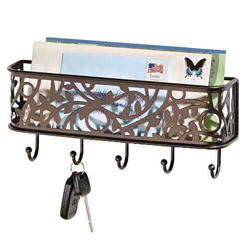 Algopix Similar Product 1 - mDesign Mail Letter Holder Key Rack