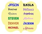 Algopix Similar Product 1 - Name or Word Decal Sticker for