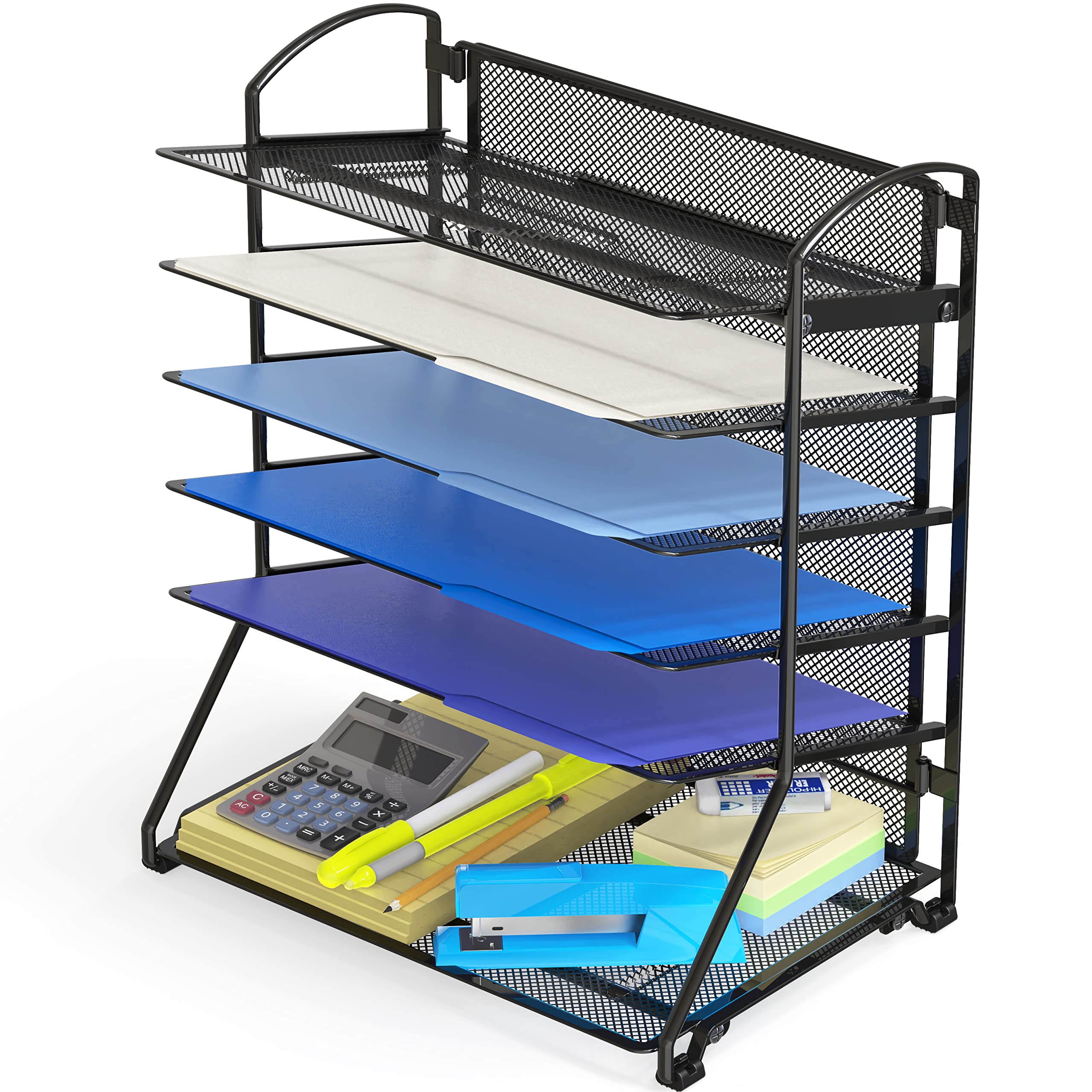 Algopix Similar Product 20 - Simple Houseware 6Tier Sliding File