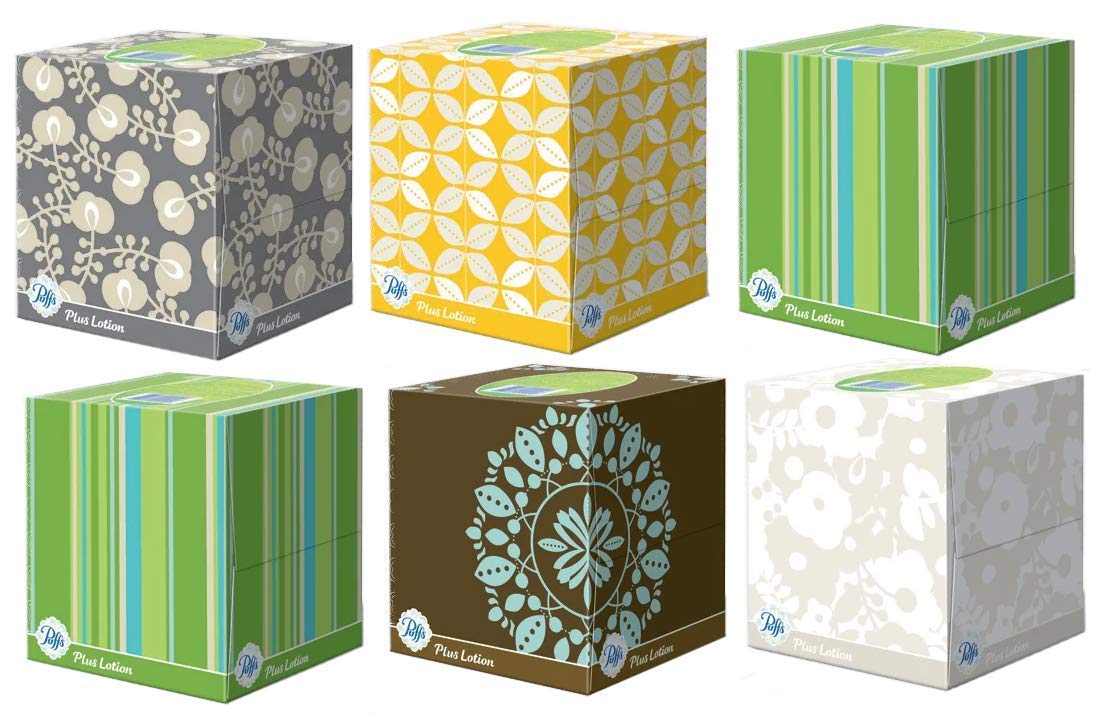Algopix Similar Product 6 - Puffs Plus Lotion Facial Tissues Cube