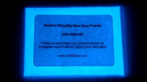 Algopix Similar Product 8 - Sky Blue Glow in The Dark Pigment