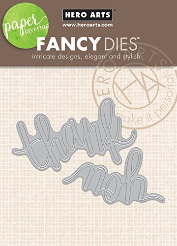 Algopix Similar Product 10 - Hero Arts Thank You Pair Fancy Die (C)