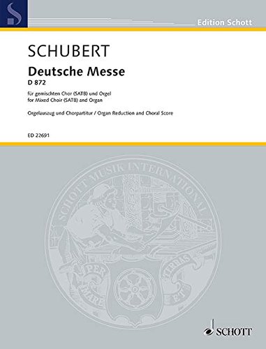 Algopix Similar Product 9 - German Mass D 872 mixed choir SATB