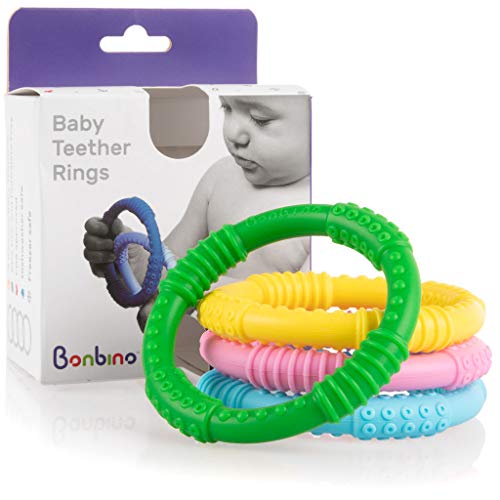 Algopix Similar Product 13 - Bonbino Teether Rings  4 Pack