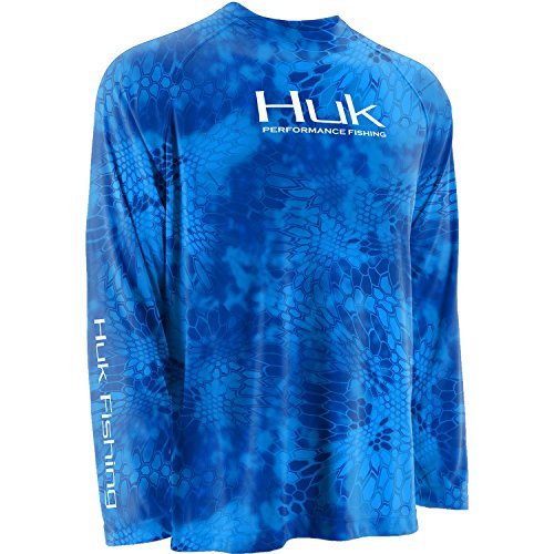 Algopix Similar Product 5 - Huk Mens krypton solid raglan long