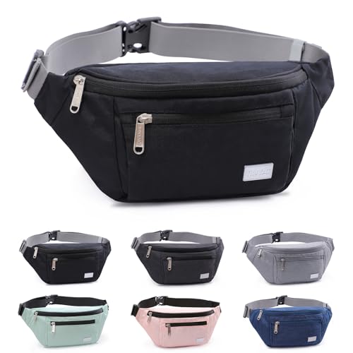 Algopix Similar Product 7 - TINYAT Large Fanny Pack Travel Waist