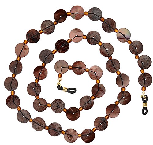 Algopix Similar Product 20 - Beaded Shell Eyeglass Chain Holder