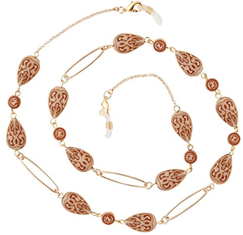 Algopix Similar Product 7 - Beaded Eyeglass Chain Holder Gold