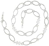 Algopix Similar Product 13 - Beaded Eyeglass Chain Holder Silver