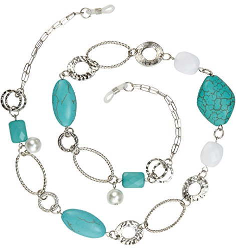 Algopix Similar Product 18 - Beaded Eyeglass Chain Holder Silver