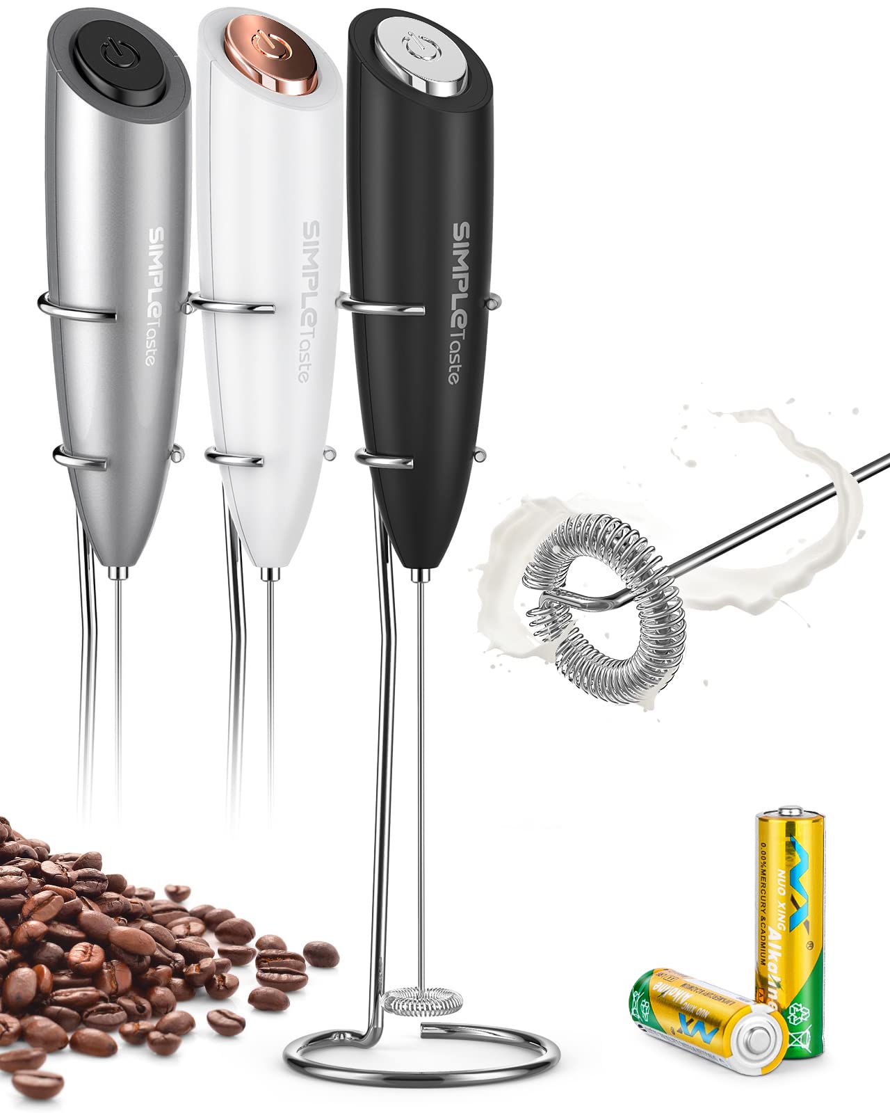 Algopix Similar Product 20 - SIMPLETaste Milk Frother Handheld