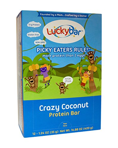 Algopix Similar Product 6 - Luckybar  Crazy Coconut Protein Bar 