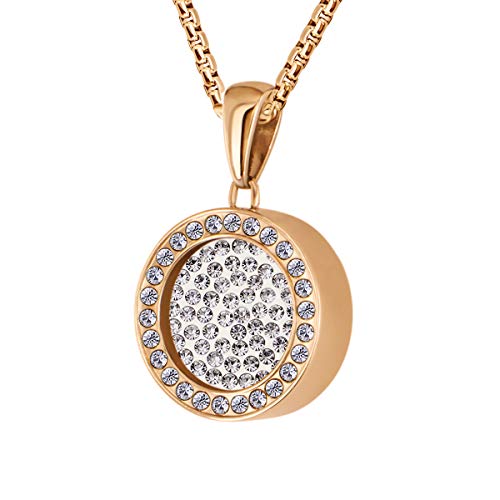 Algopix Similar Product 15 - Quiges Rose Gold Stainless Steel 12mm