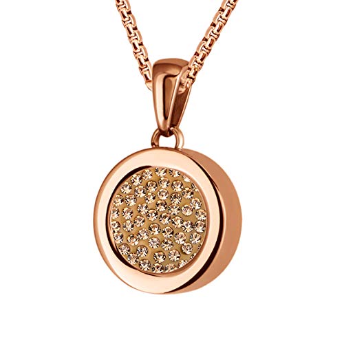 Algopix Similar Product 11 - Quiges Rose Gold Stainless Steel 12mm