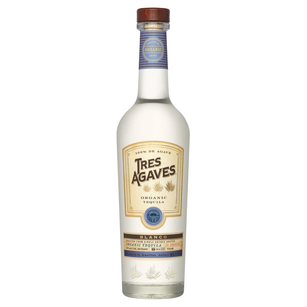 Algopix Similar Product 3 - Tres Agaves Tequila Blanco 80 PR, 750 ml