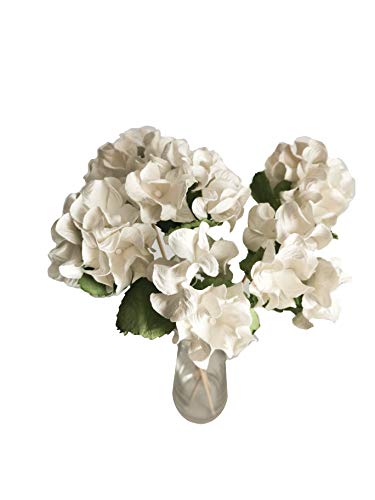 Algopix Similar Product 11 - White Hydrangea Mulberry Paper Flower