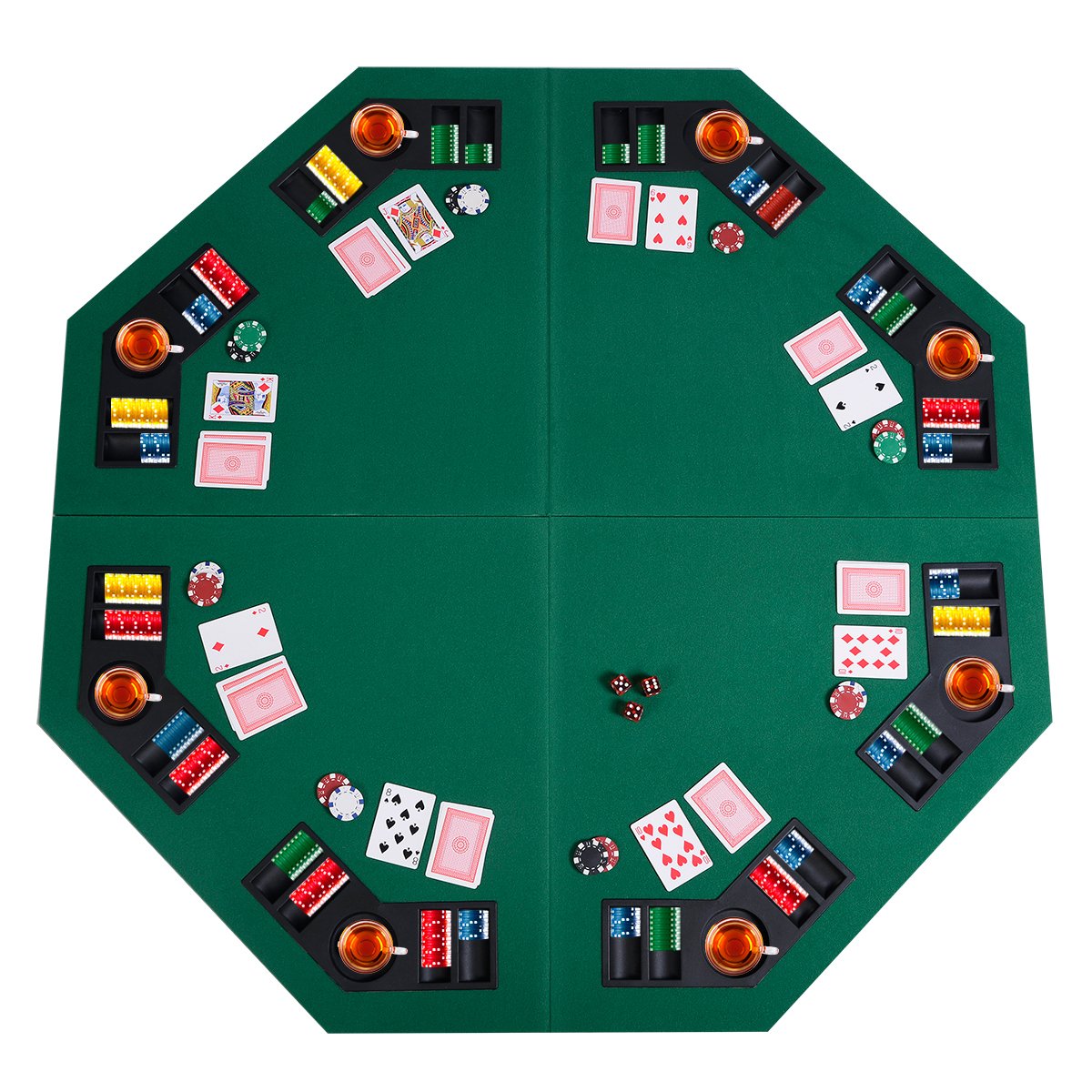 Algopix Similar Product 1 - Giantex 48 8Player Folding Poker