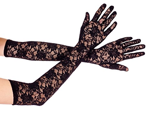 Algopix Similar Product 19 - Music Legs Extra long lace gloves