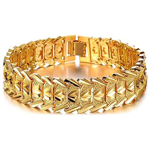 Algopix Similar Product 16 - Suyi Mens 18K Gold Plated Link