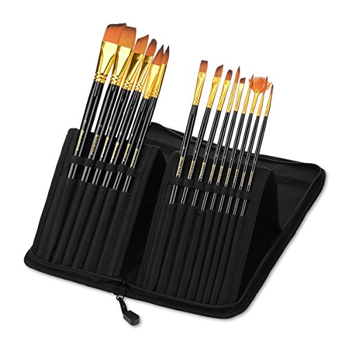 Algopix Similar Product 8 - Acrylic Paint Brush Set of 15  Best