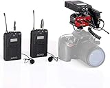 Algopix Similar Product 6 - Movo Dual Wireless UHF Lavalier