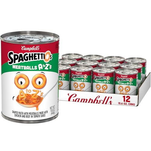 Algopix Similar Product 11 - SpaghettiOs A to Zs Canned Pasta with