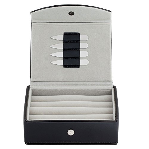 Algopix Similar Product 17 - Mens Leather Travel Cufflinks Ring