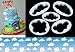 Algopix Similar Product 19 - LOKMAN Set of 5 Fluffy Fondant Cloud