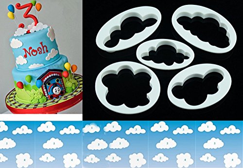 Algopix Similar Product 5 - LOKMAN Set of 5 Fluffy Fondant Cloud