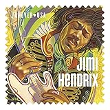 Algopix Similar Product 20 - Jimi Hendrix Forever Stamp Sheet of 16