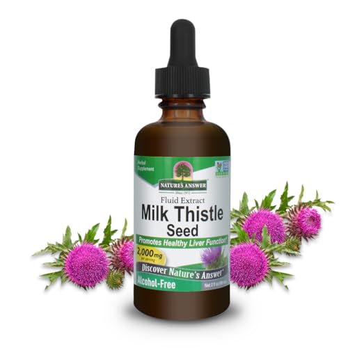 Algopix Similar Product 9 - Natures Answer Milk Thistle 2 Ounce
