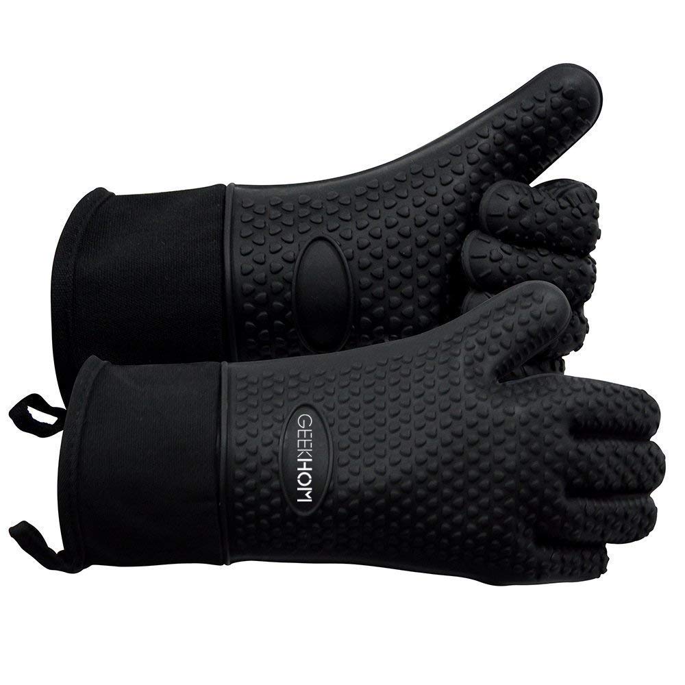 Algopix Similar Product 17 - GEEKHOM BBQ Gloves Grilling Gloves