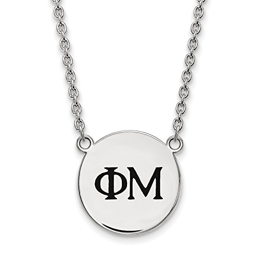 Algopix Similar Product 13 - LogoArt Phi Mu Small Enameled Pendant