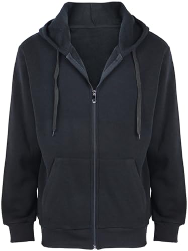 Algopix Similar Product 10 - LeeHanTon Mens Full Zip Heavyweight