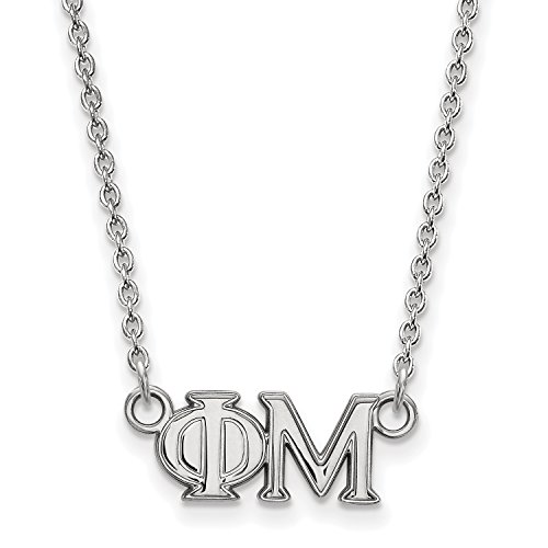 Algopix Similar Product 20 - LogoArt Phi Mu Medium Pendant wChain