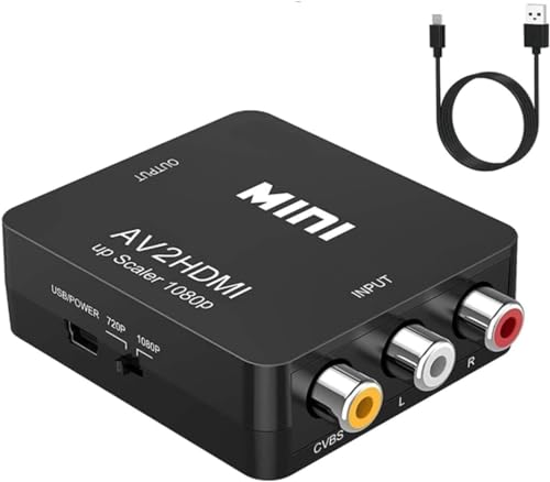 Algopix Similar Product 12 - GANA RCA to HDMI 1080P Mini RCA