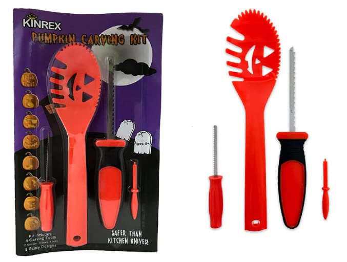 Algopix Similar Product 12 - KINREX Pumpkin Carving Kit  Halloween