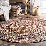 Algopix Similar Product 16 - nuLOOM Aleen Braided Cotton Jute Rug
