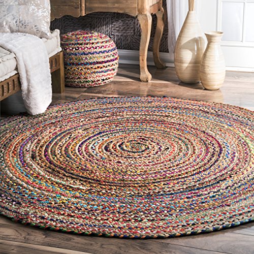 Algopix Similar Product 20 - nuLOOM Aleen Braided Cotton Jute Rug