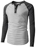 Algopix Similar Product 8 - H2H Mens Stylish Casual Slim Fit Raglan