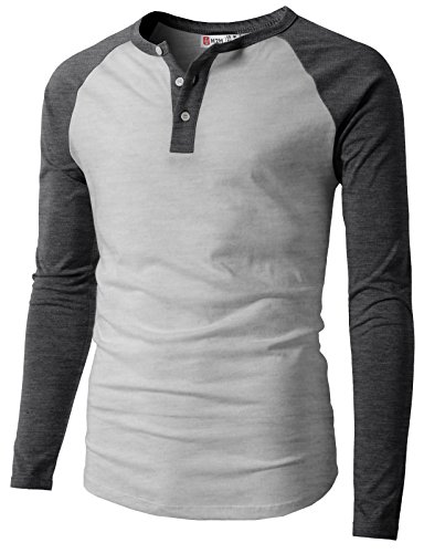 Algopix Similar Product 9 - H2H Mens Stylish Casual Slim Fit Raglan