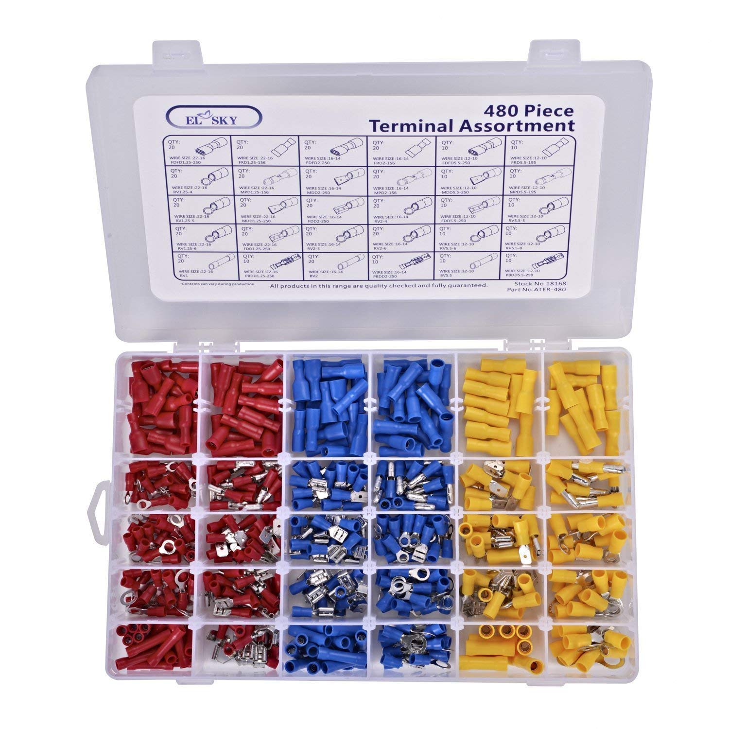 Algopix Similar Product 2 - ELSKY 480pcs Premium Quality Insulated