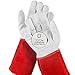 Algopix Similar Product 3 - NoCry Long Leather Gardening Gloves for